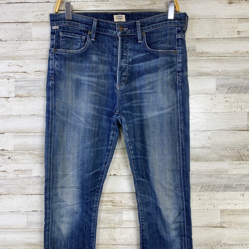 VTG Citizens Of Humanity Jeans Unisex 25 Blue Denim Corey Slouchy Slim USA - Picture 3 of 16
